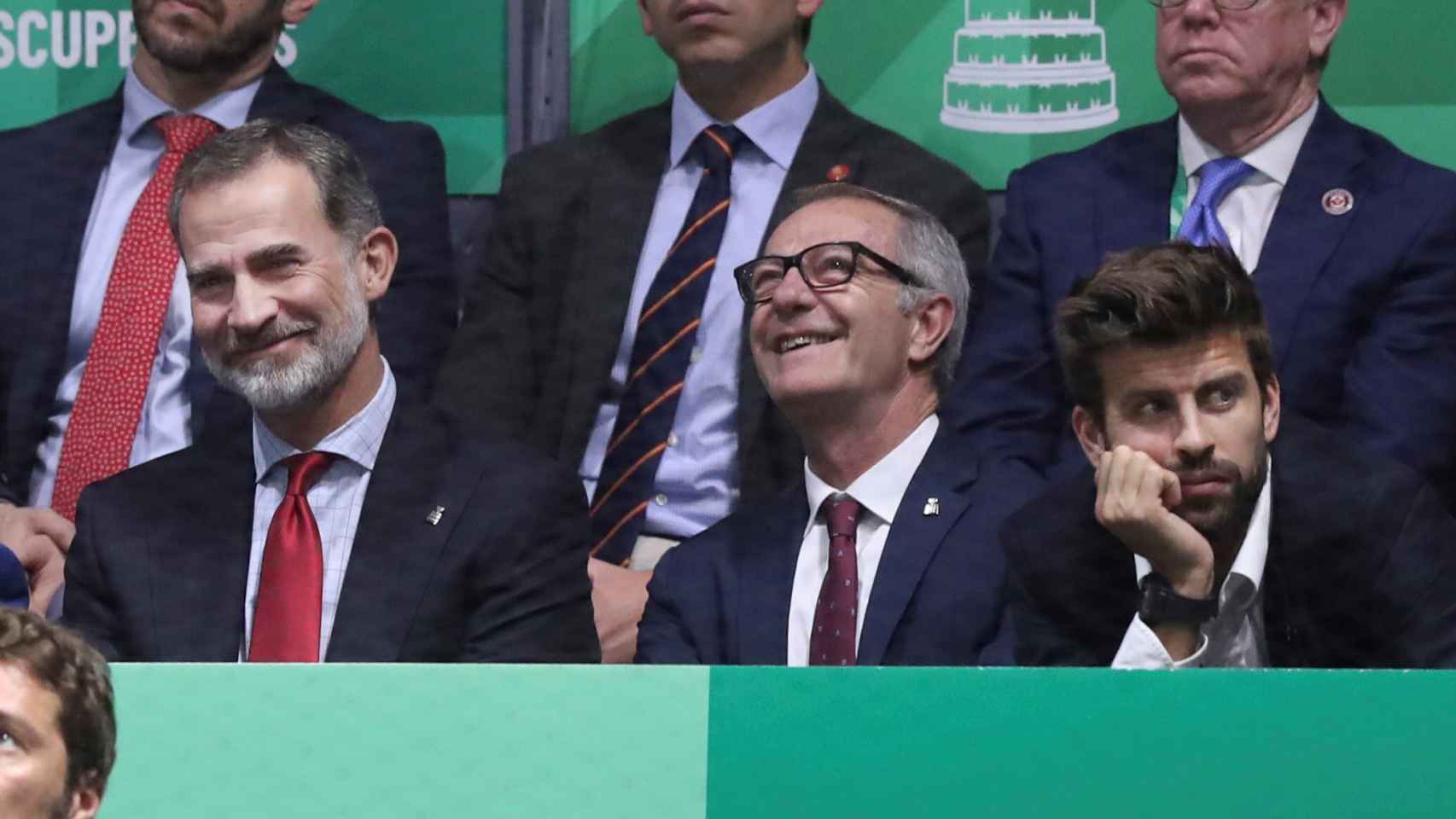 El Rey Felipe VI, Piqué, Ramos, Almeida...: los famosos de la final de la Copa Davis