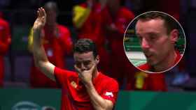 La emoción de Roberto Bautista tras su victoria en la final de la Davis