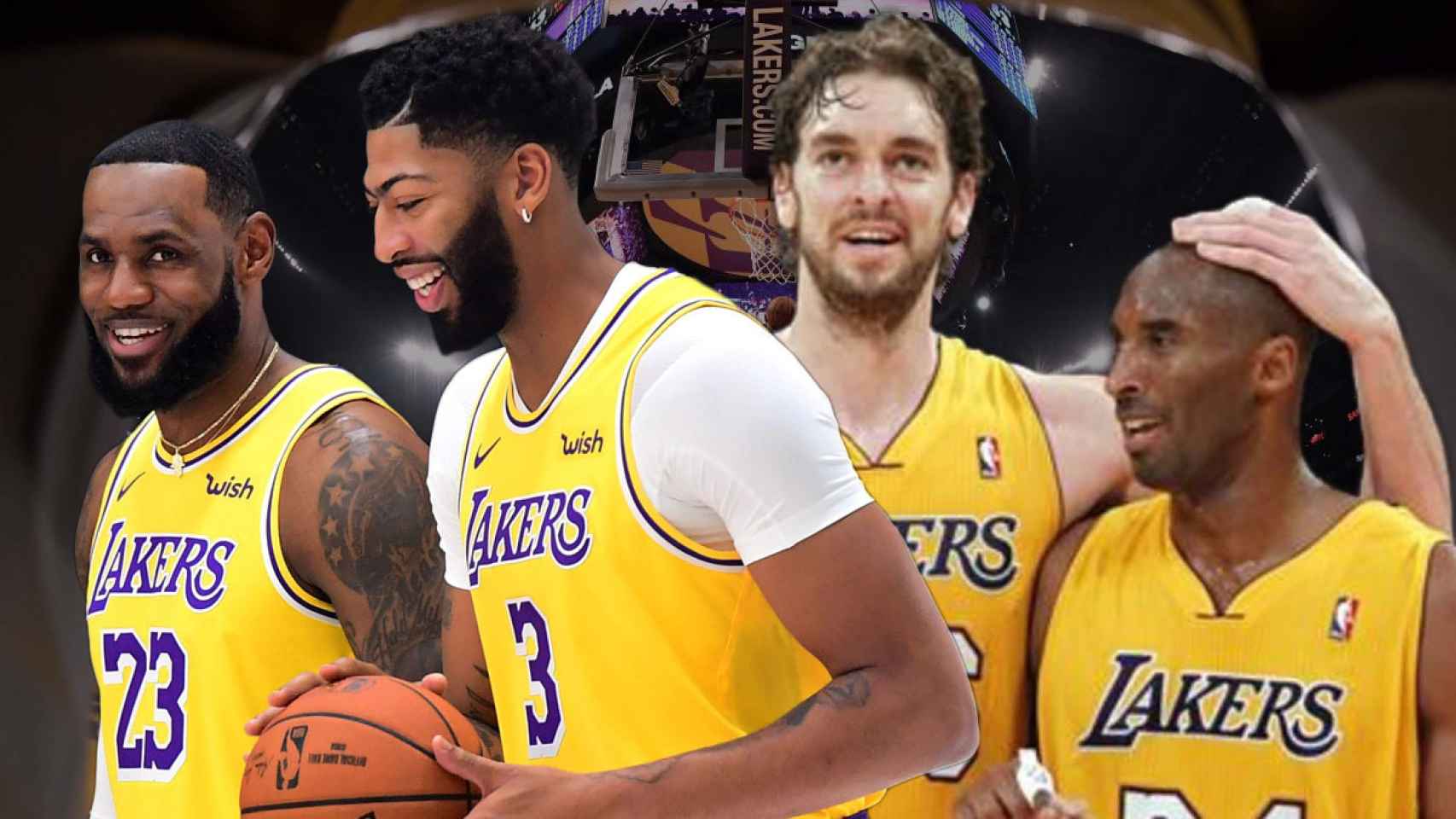 Los Lakers de LeBron y Davis y de Kobe y Pau