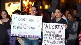 Manifestación contra la violencia machista este lunes en Toledo. Foto: Óscar Huertas