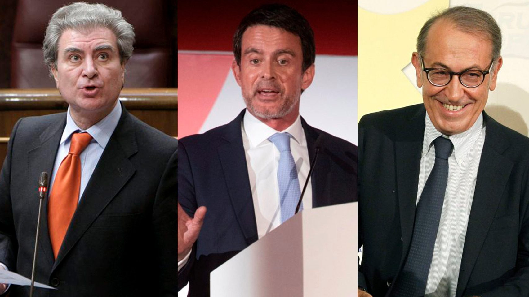 César Antonio Molina, Manuel Valls y Nicolás Redondo Terreros.