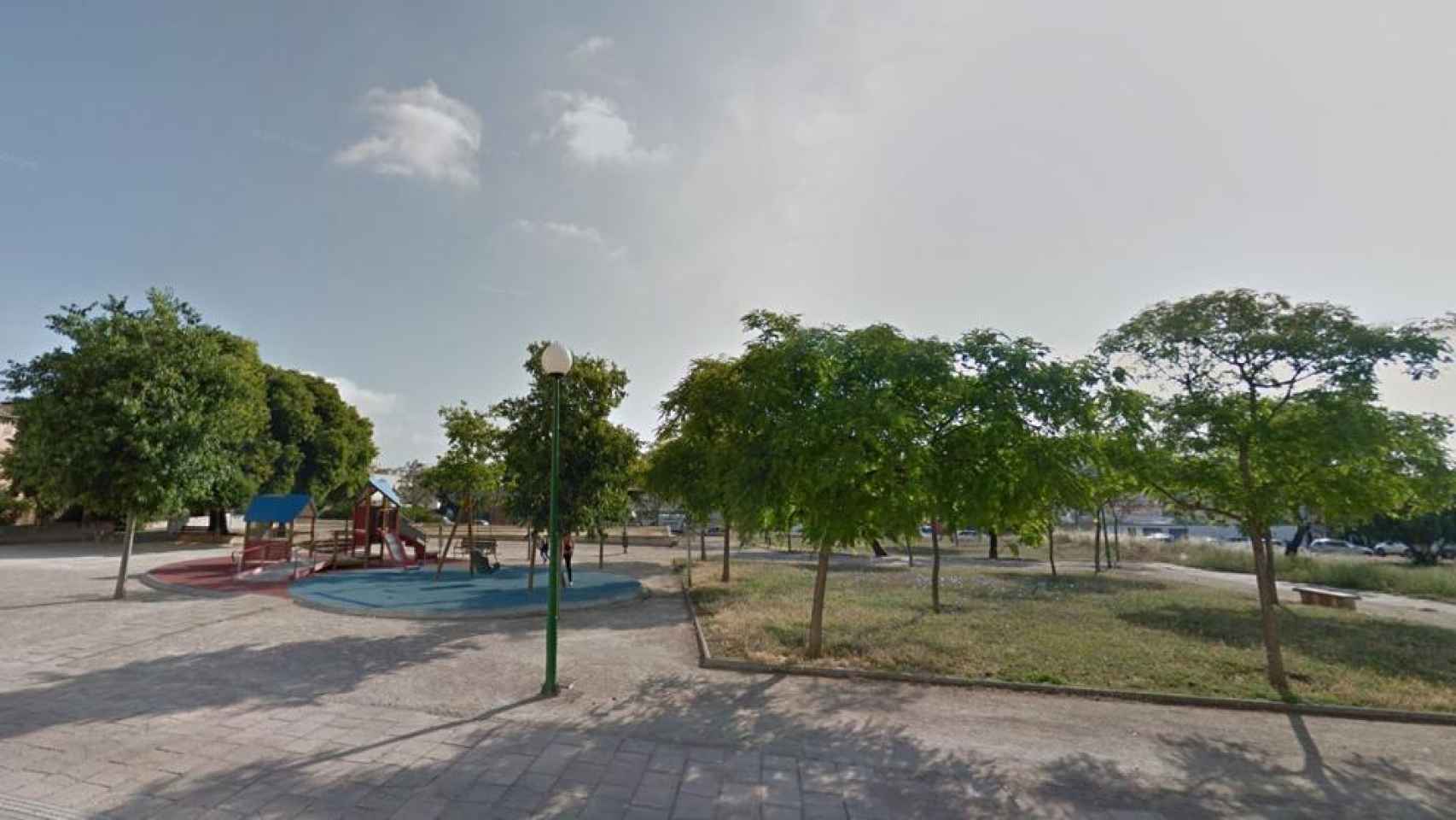 El parque donde han tenido lugar los hechos, en Palma.