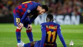Ousmane Dembélé, lesionado en el Barcelona - Borussia Dortmund de la Champions League
