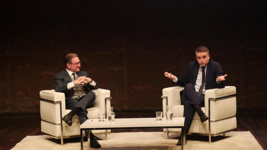 Jaume Giro e Iván Redondo, en el encuentro en la Fundación la Caixa organizado por Corporate Excellence.