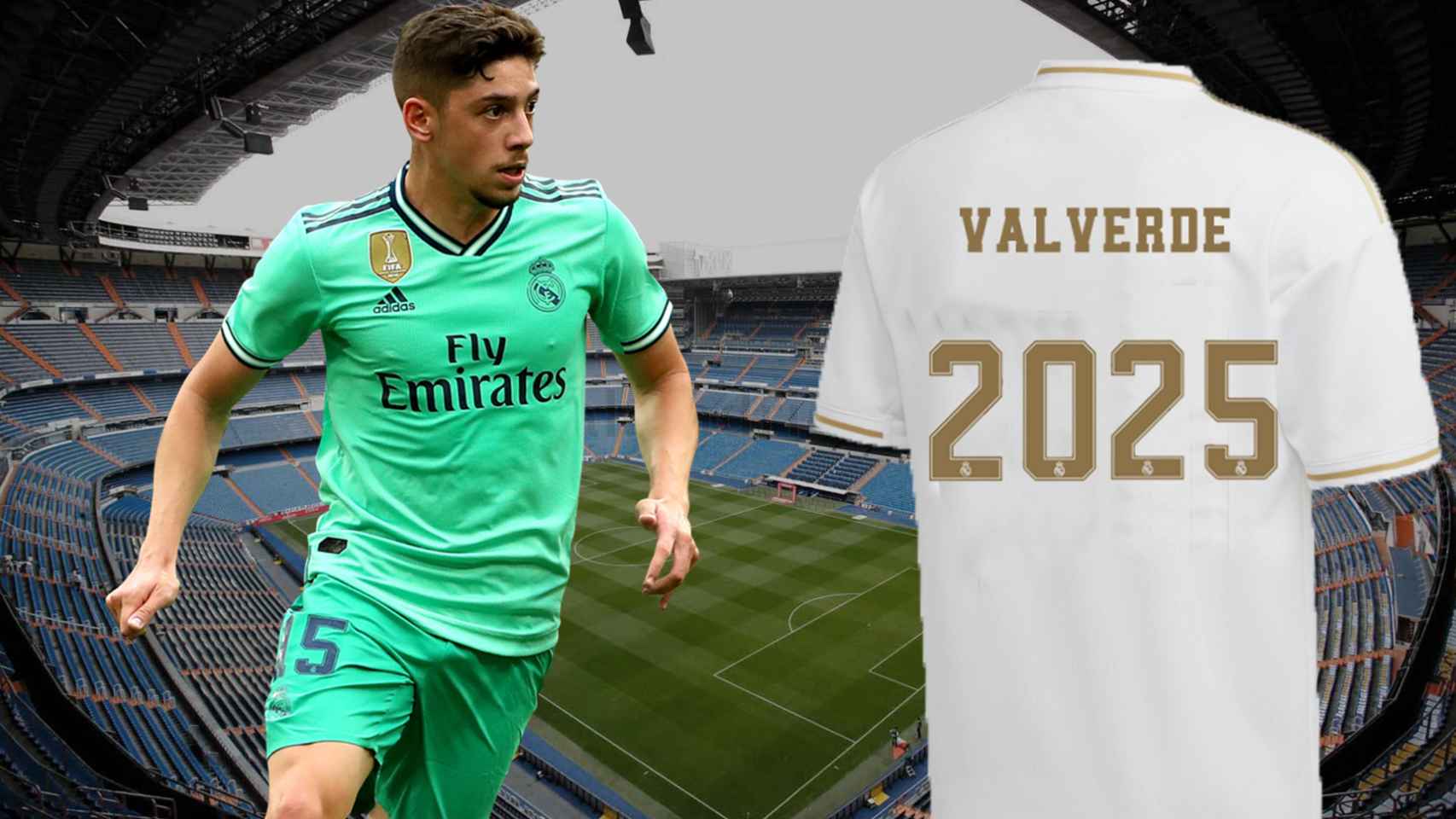 Fede Valverde, con la camiseta del Real Madrid