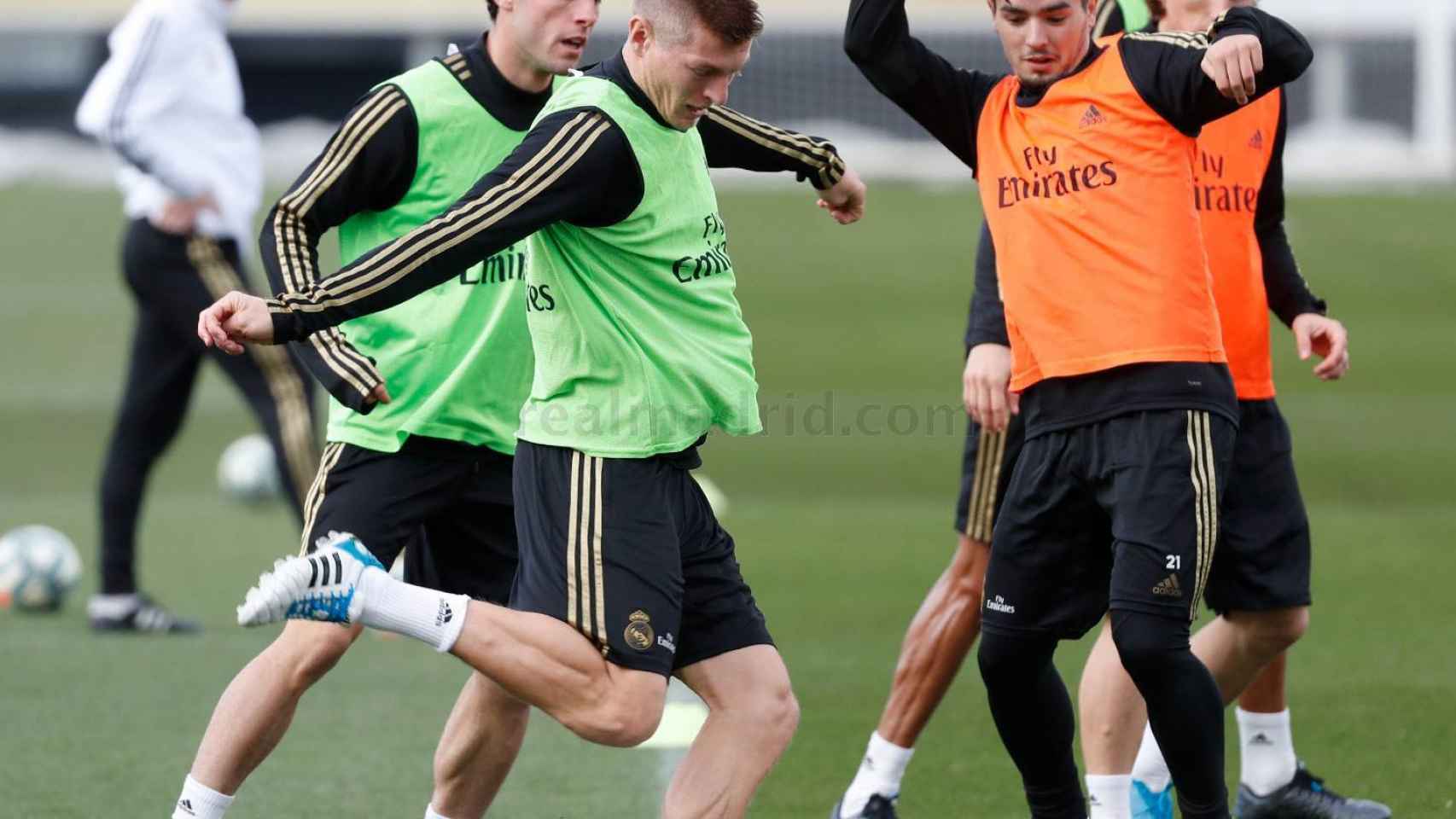 El Real Madrid se ejercita de cara al partido ante el Eibar