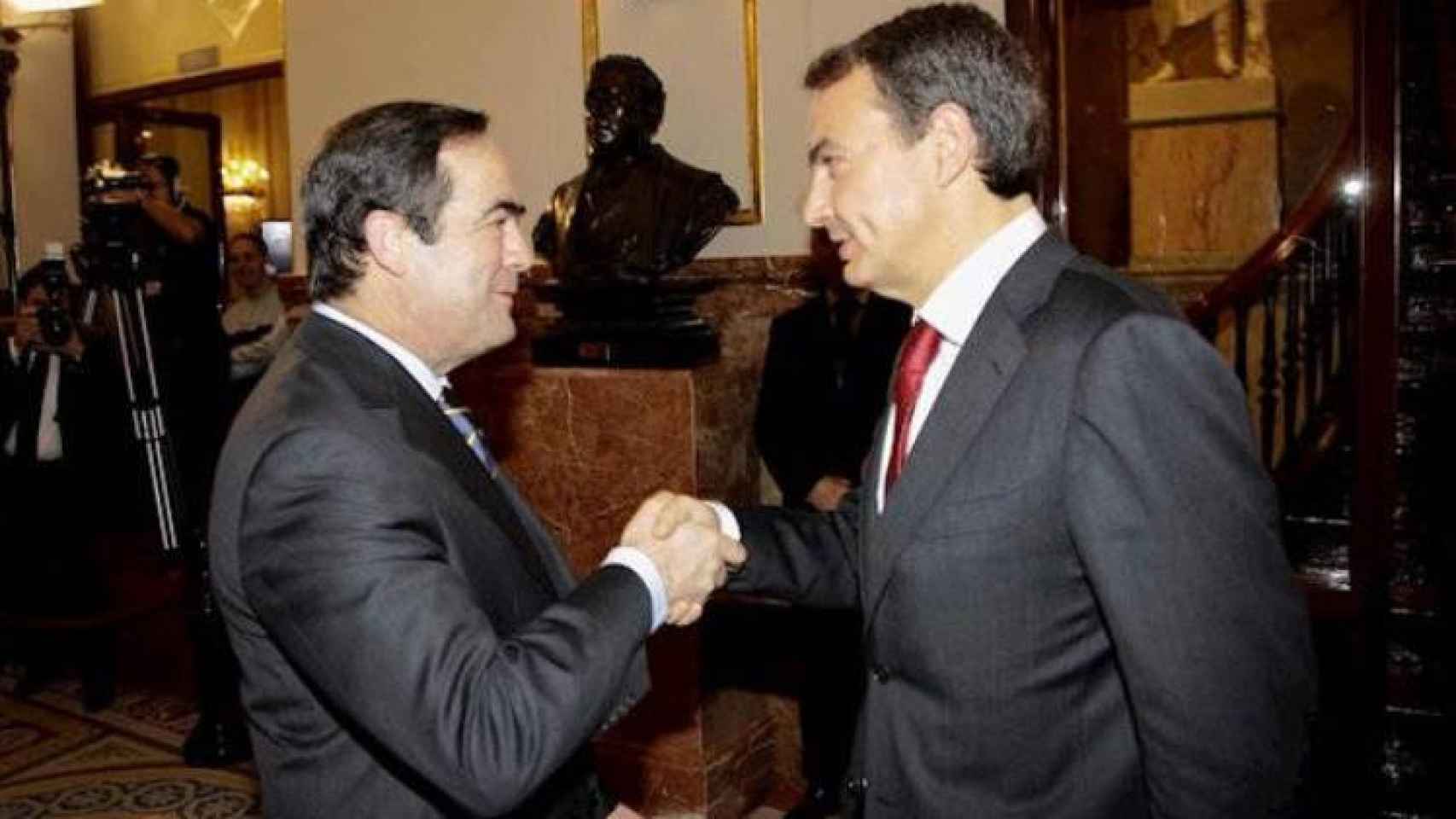 Bono y Zapatero en una imagen de archivo