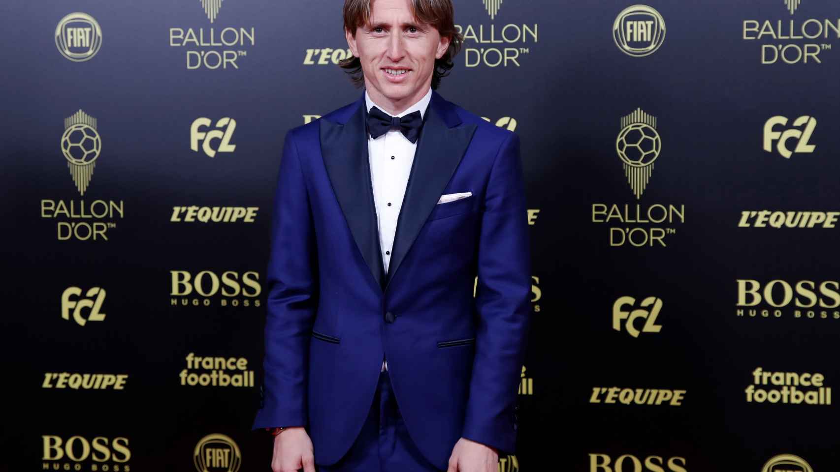 Luka Modric, en la alfombra roja del Balón de Oro 2019