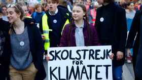 Greta Thunberg, en una reciente manifestación por el clima