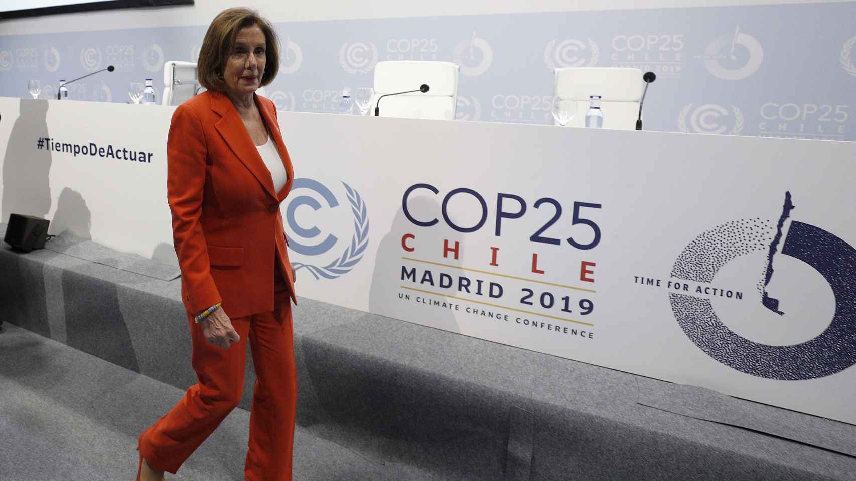 Nancy Pelosi en la COP25 de Madrid