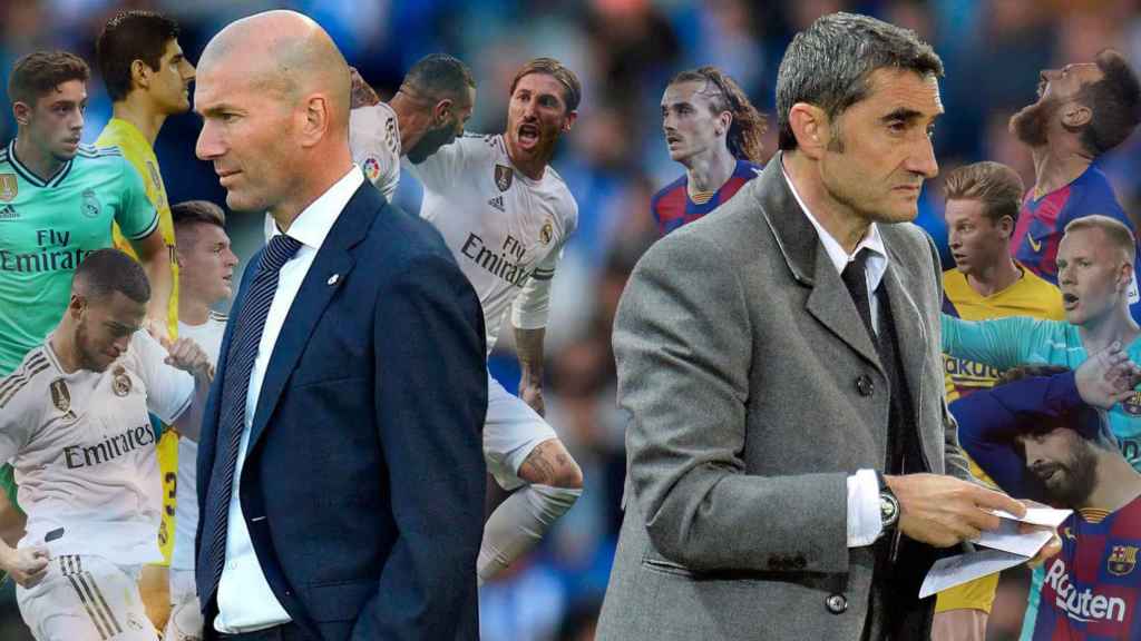 Zinedine Zidane y Ernesto Valverde
