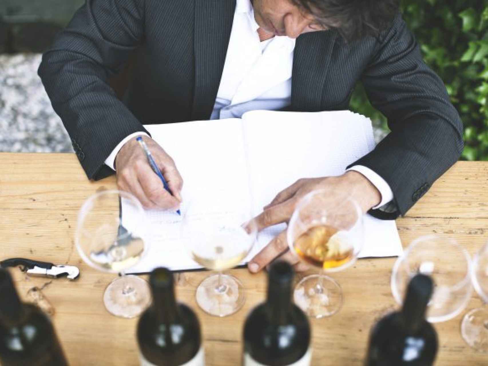 Kramar cata y selecciona personalmente los vinos de su carta.