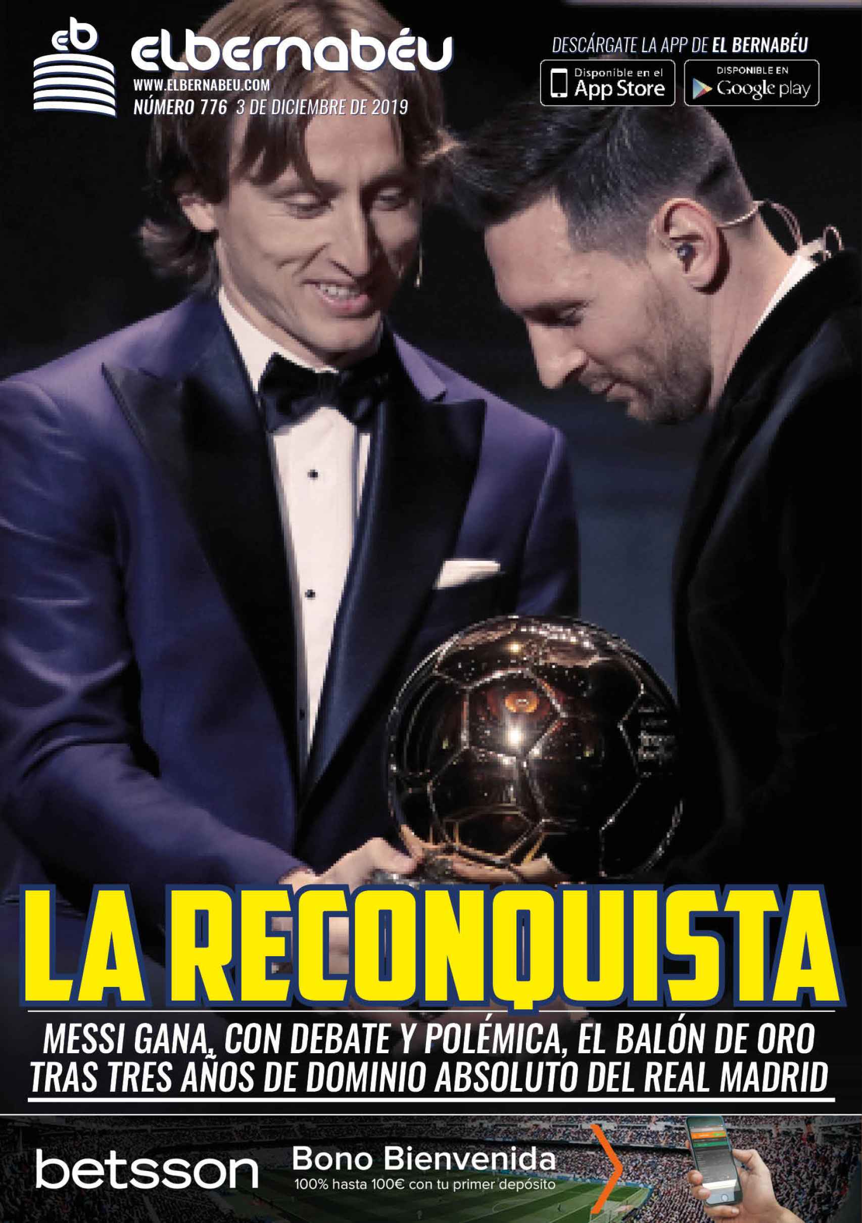 La portada de El Bernabéu (03/12/2019)