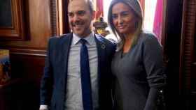 La alcaldesa de Toledo, Milagros Tolón, se ha reunido este martes con el presidente de las Cortes de Castilla-La Mancha, Pablo Bellido
