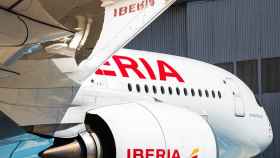 Un avión de la compañía aérea Iberia.