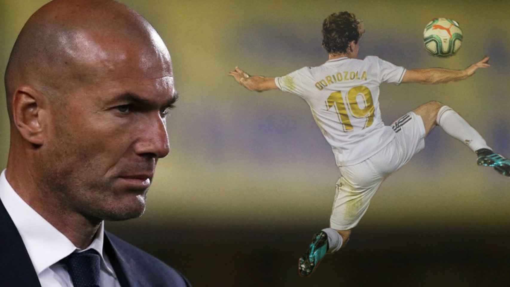 Zinedine Zidane y Álvaro Odriozola