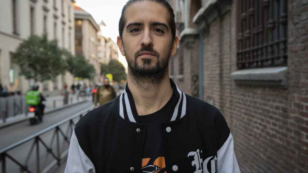 Juan Aguilera,  integrante de Fridays for Future Madrid, este diciembre en Madrid.