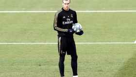 Gareth Bale, en el entrenamiento