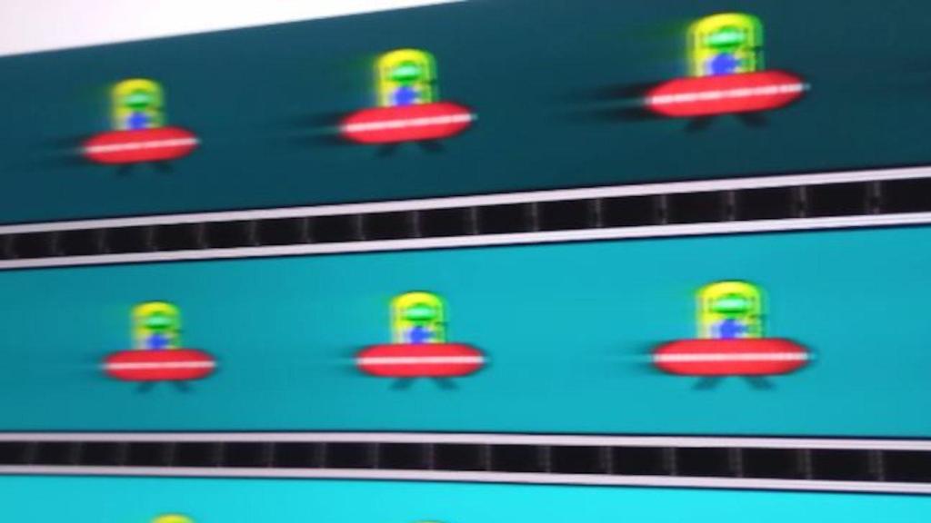 Efecto de ghosting en una pantalla