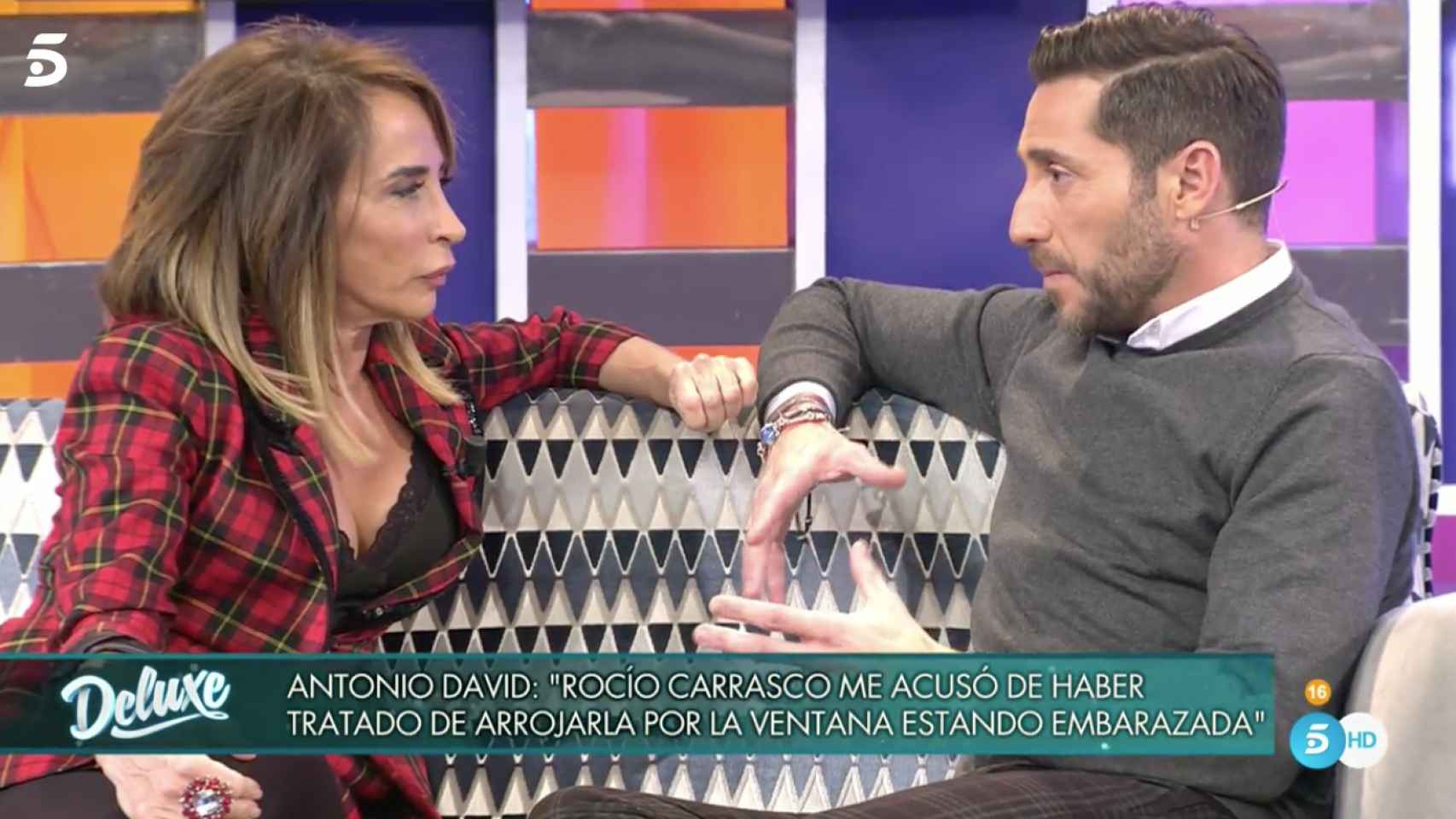 Antonio David Flores y María Patiño en 'Sábado Deluxe'.