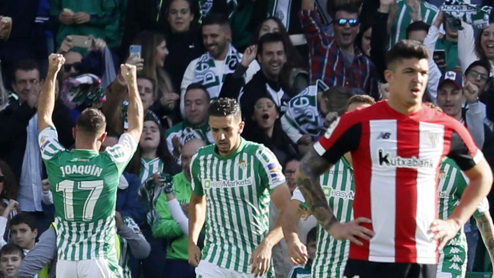 Joaquín celebra uno de sus goles