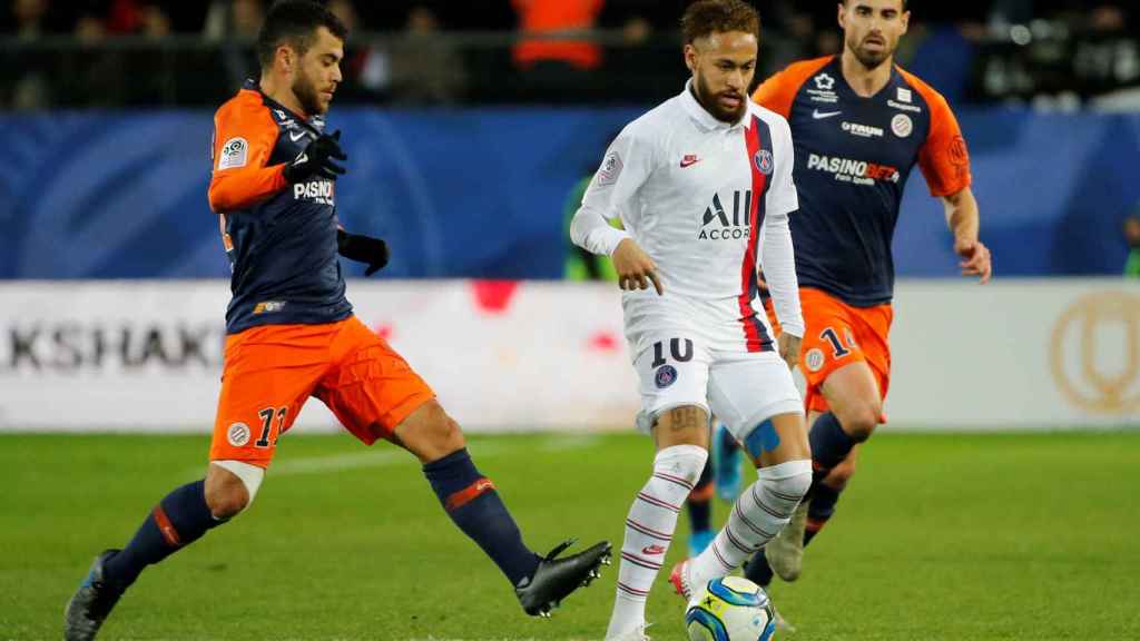Neymar, contra el Montpellier