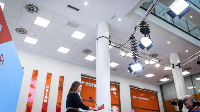 Melisa Rodríguez, portavoz de la gestora, durante una rueda de prensa.