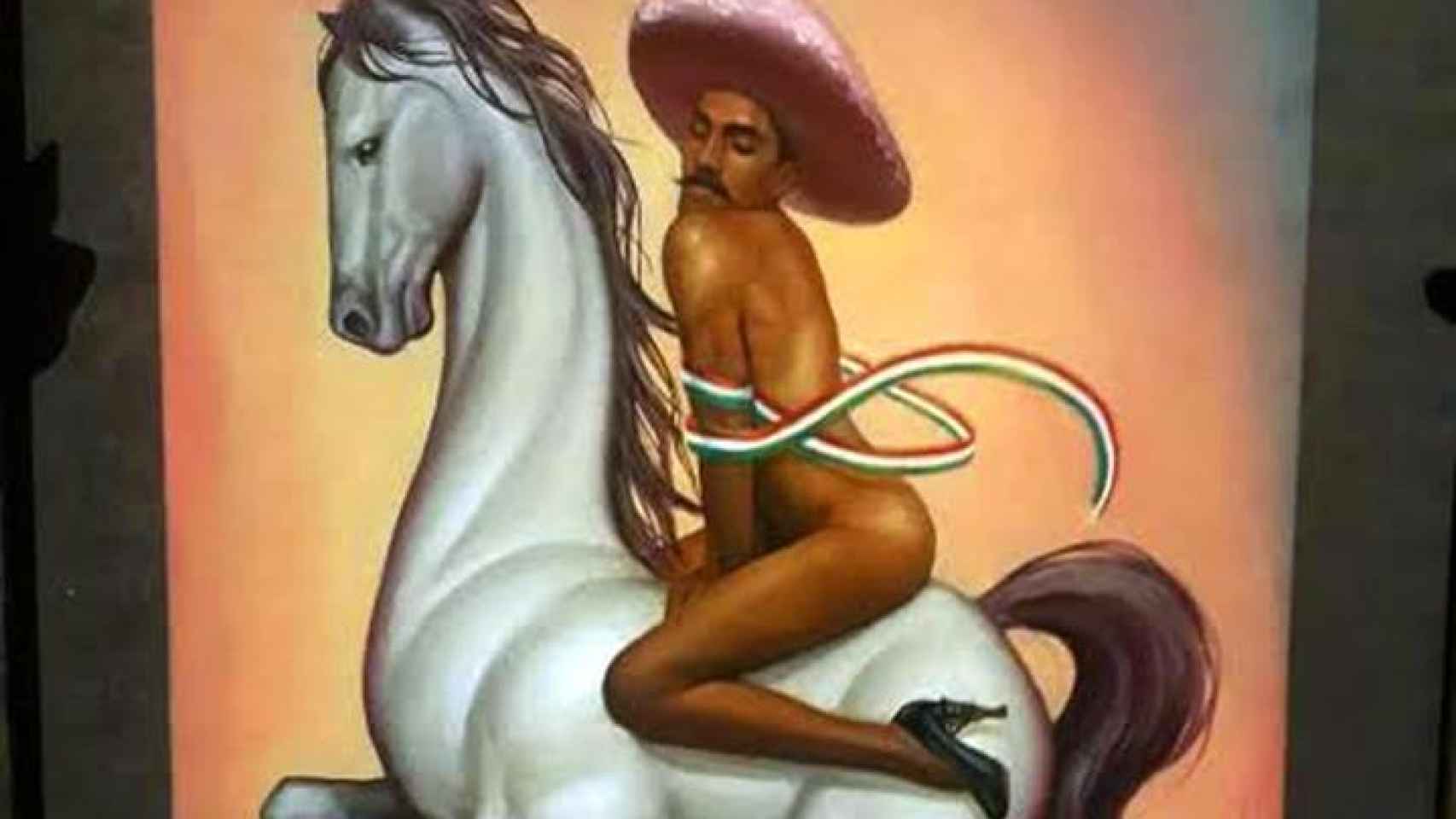 El cuadro de Emiliano Zapata.