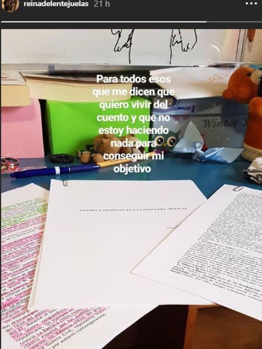 Pantallazo de las redes sociales de Carla Vigo.