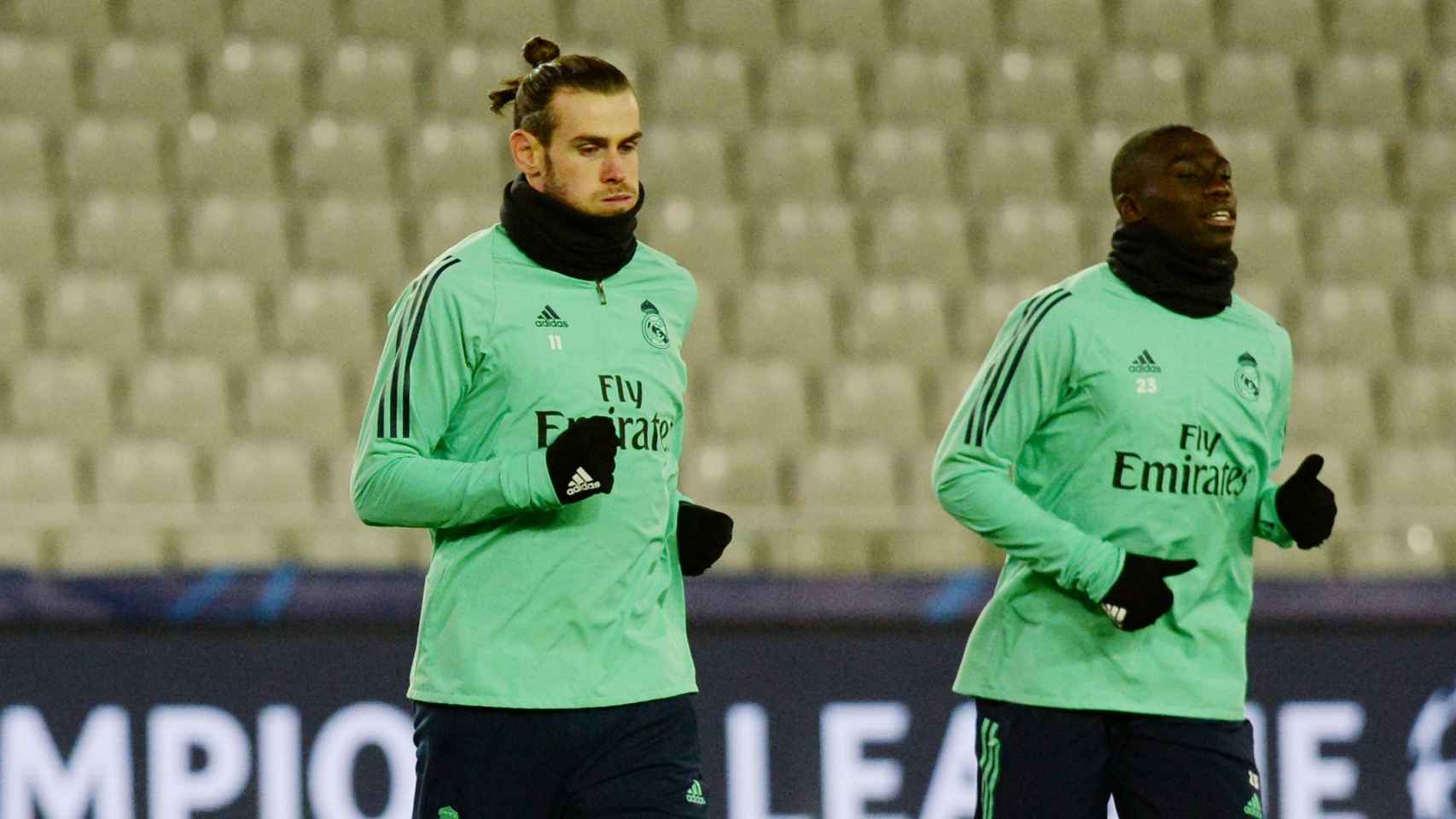 Gareth Bale y Ferland Mendy entrenan con el Real Madrid