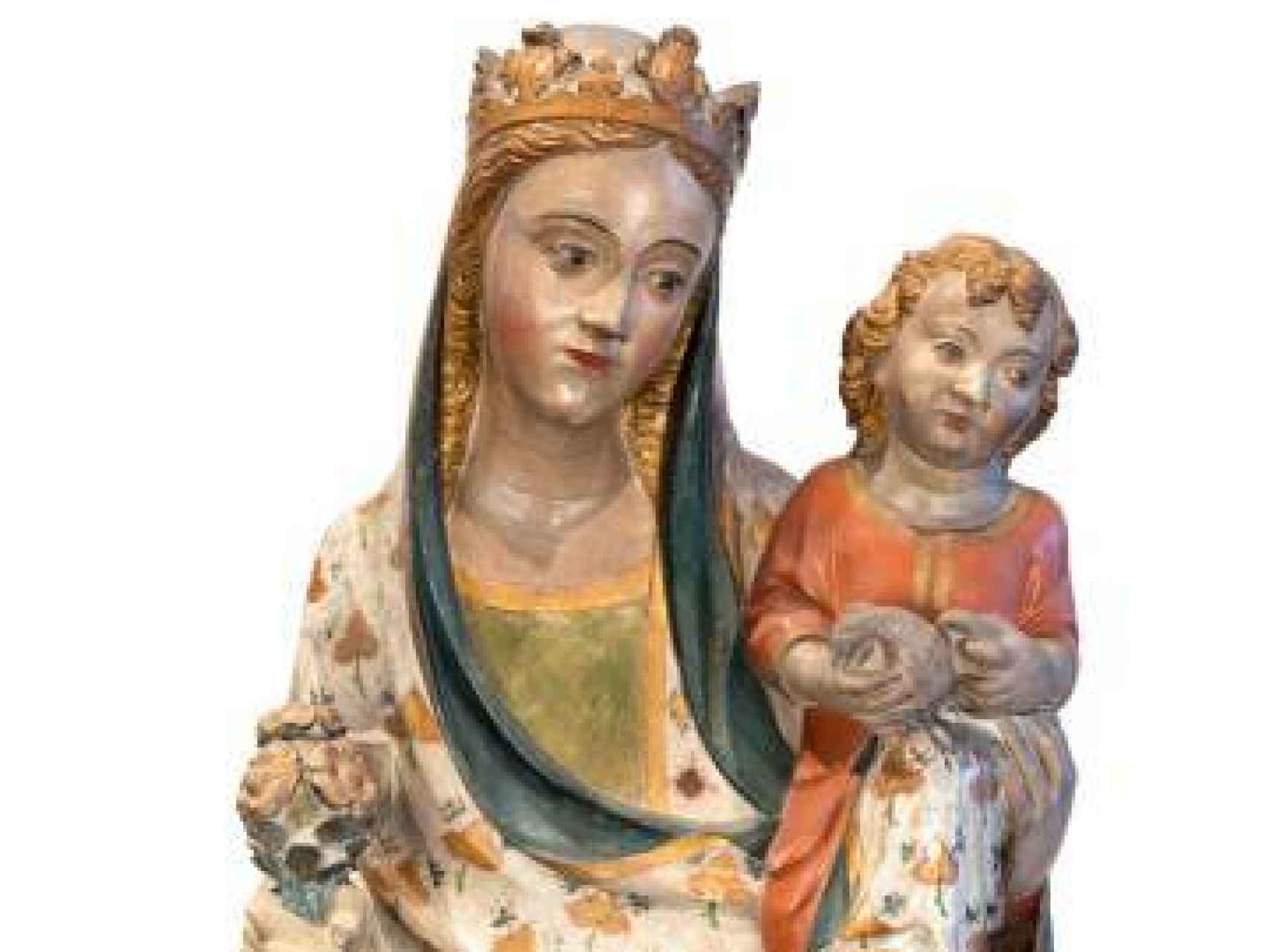 Talla de la Virgen con el Niño.