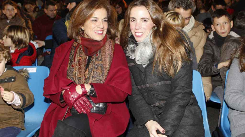 Ana Botella y Ana Aznar, en la Cabalgata de 2015.