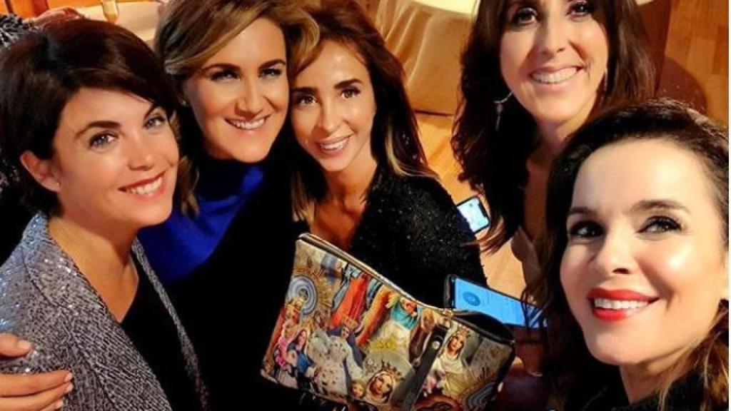 Un selfie que se sacaron durante la cena.
