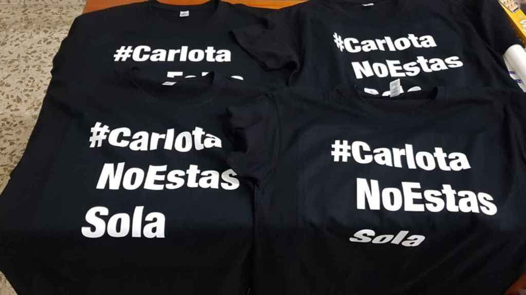 La plataforma de apoyo a Carlota repartirá 800 camisetas en la final de 'GH VIP'.
