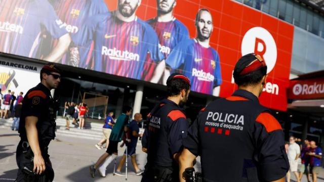 Mossos d'Esquadra, en el Camp Nou