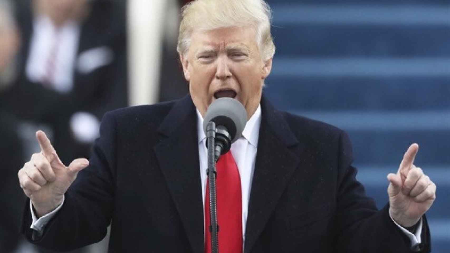 Donald Trump, en su toma de posesión como presidente en 2017.
