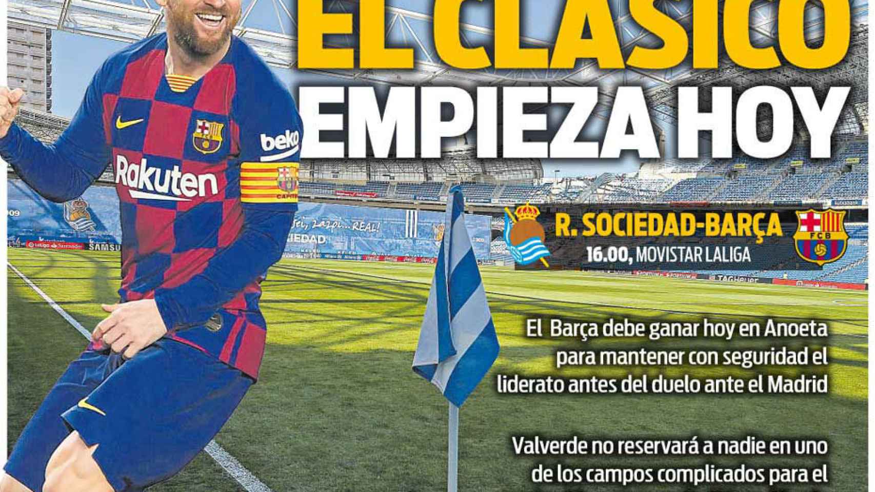 La portada del diario Sport (14/12/2019)