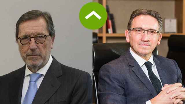 COMO LEONES: Antoni Vila (Fundación Bancaria La Caixa) y Jaume Giró