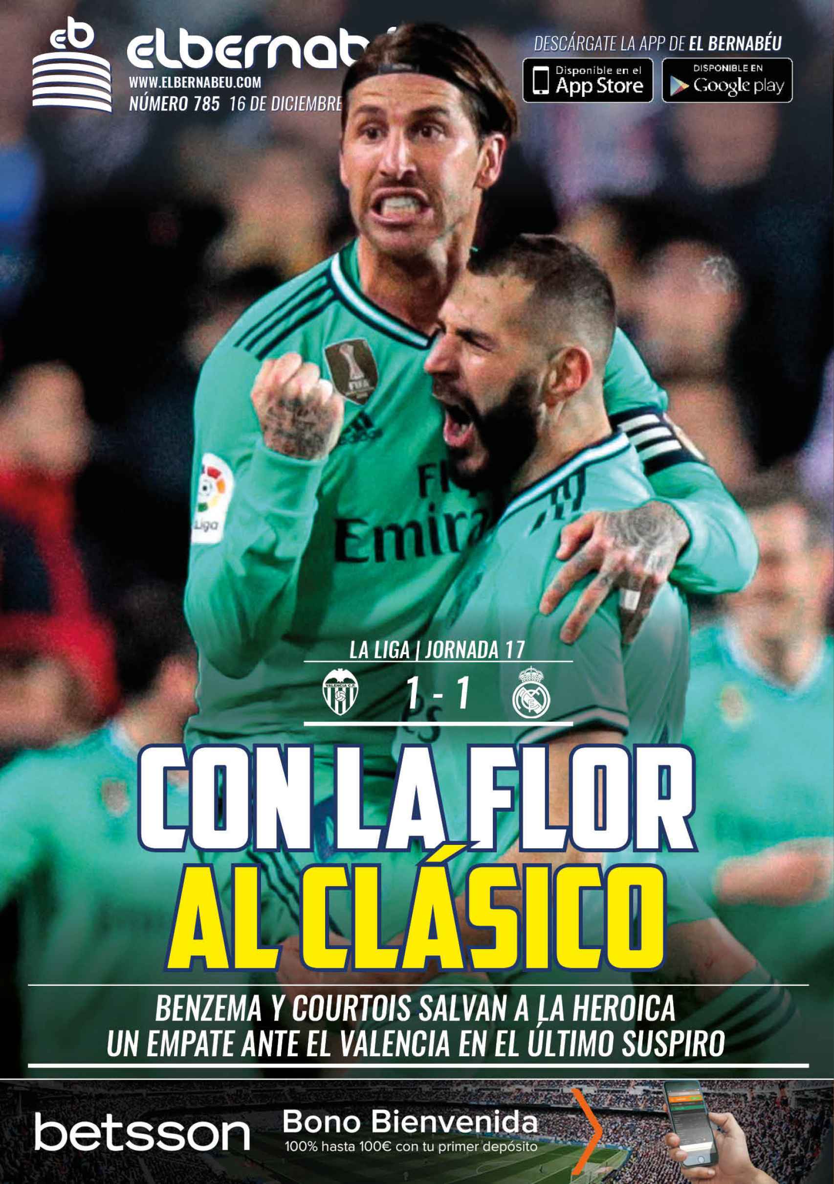 La portada de El Bernabéu (16/12/2019)