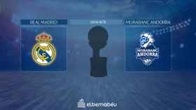 Real Madrid - MoraBanc Andorra: siga en directo el partido de la Liga ACB