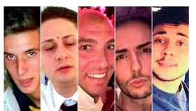 Los cinco condenados por la violación grupal en un hotel de Italia.