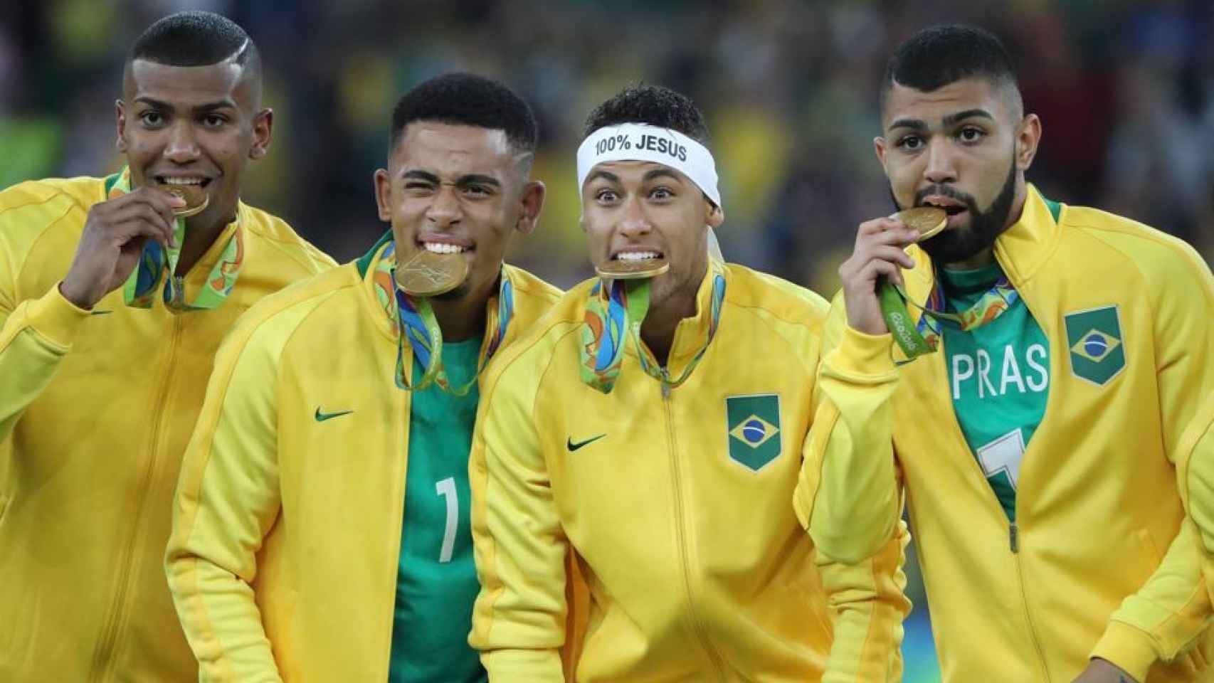 Neymar fue uno de los jugadores que ganó el oro de Brasil en Rio 2016