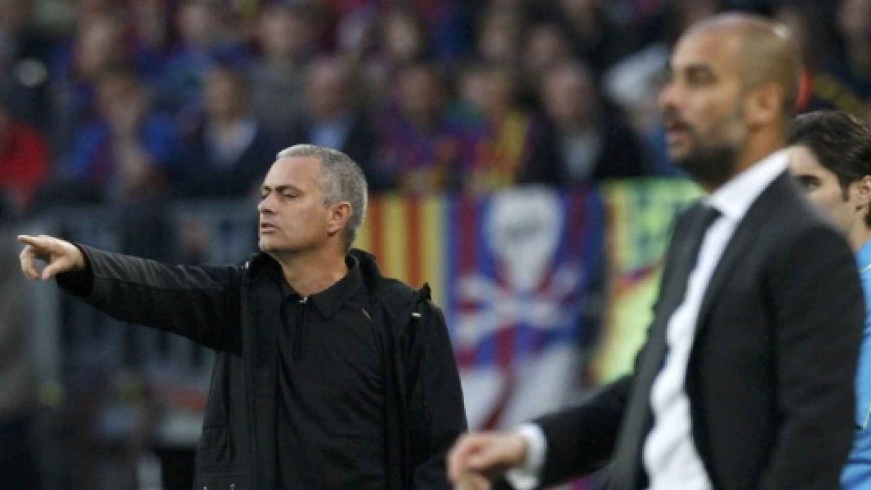 Mourinho y Guardiola, en El Clásico