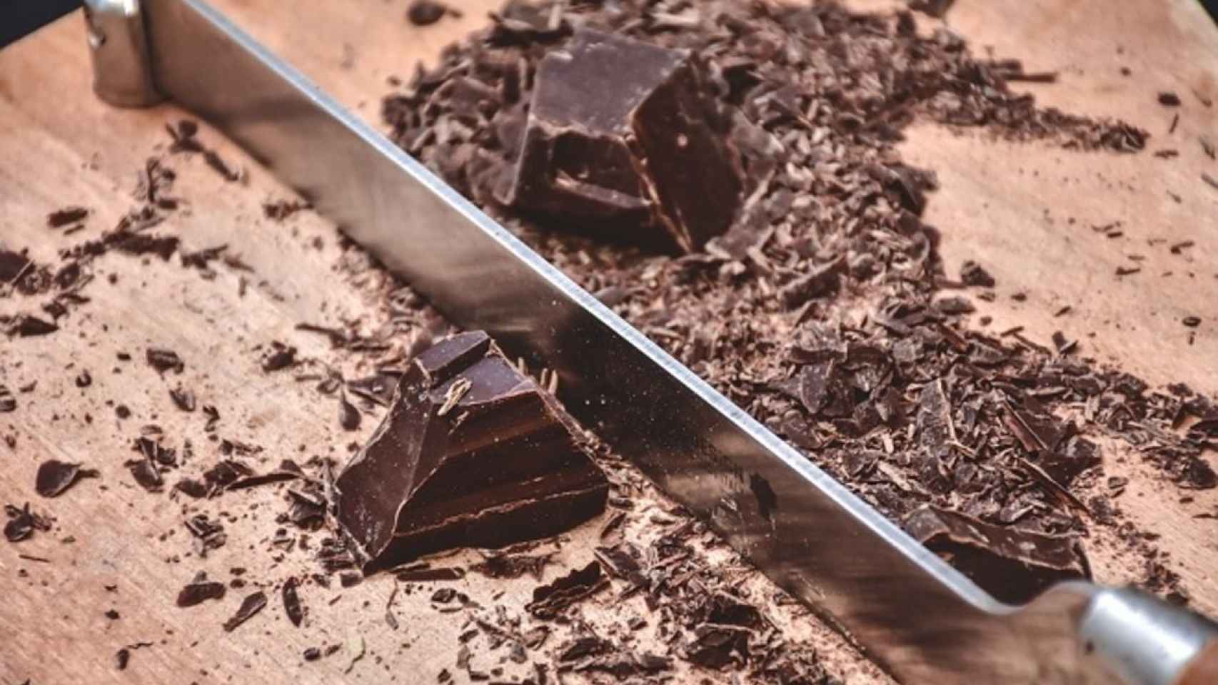 cuchillo chocolate cortar