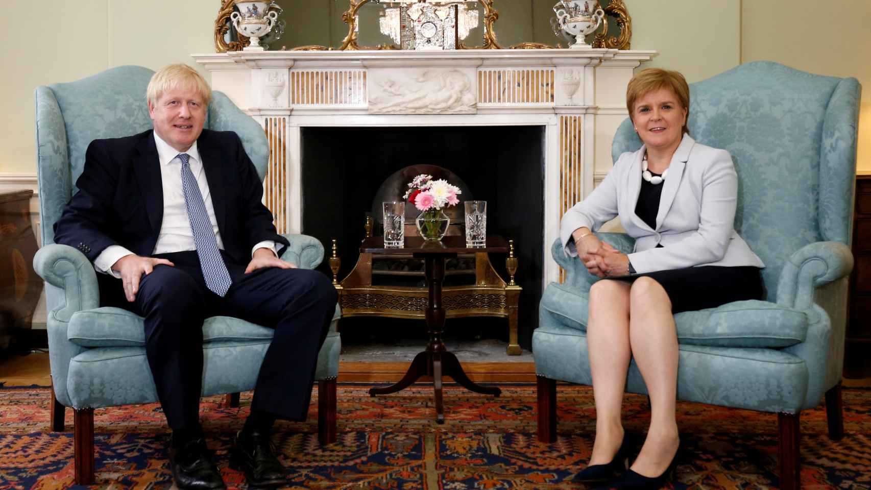 Johnson y Sturgeon en una imagen de archivo durante una reunión el pasado mes de julio