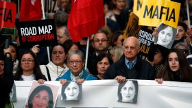 Una reciente manifestación en Malta pidiendo la dimisión de Muscat