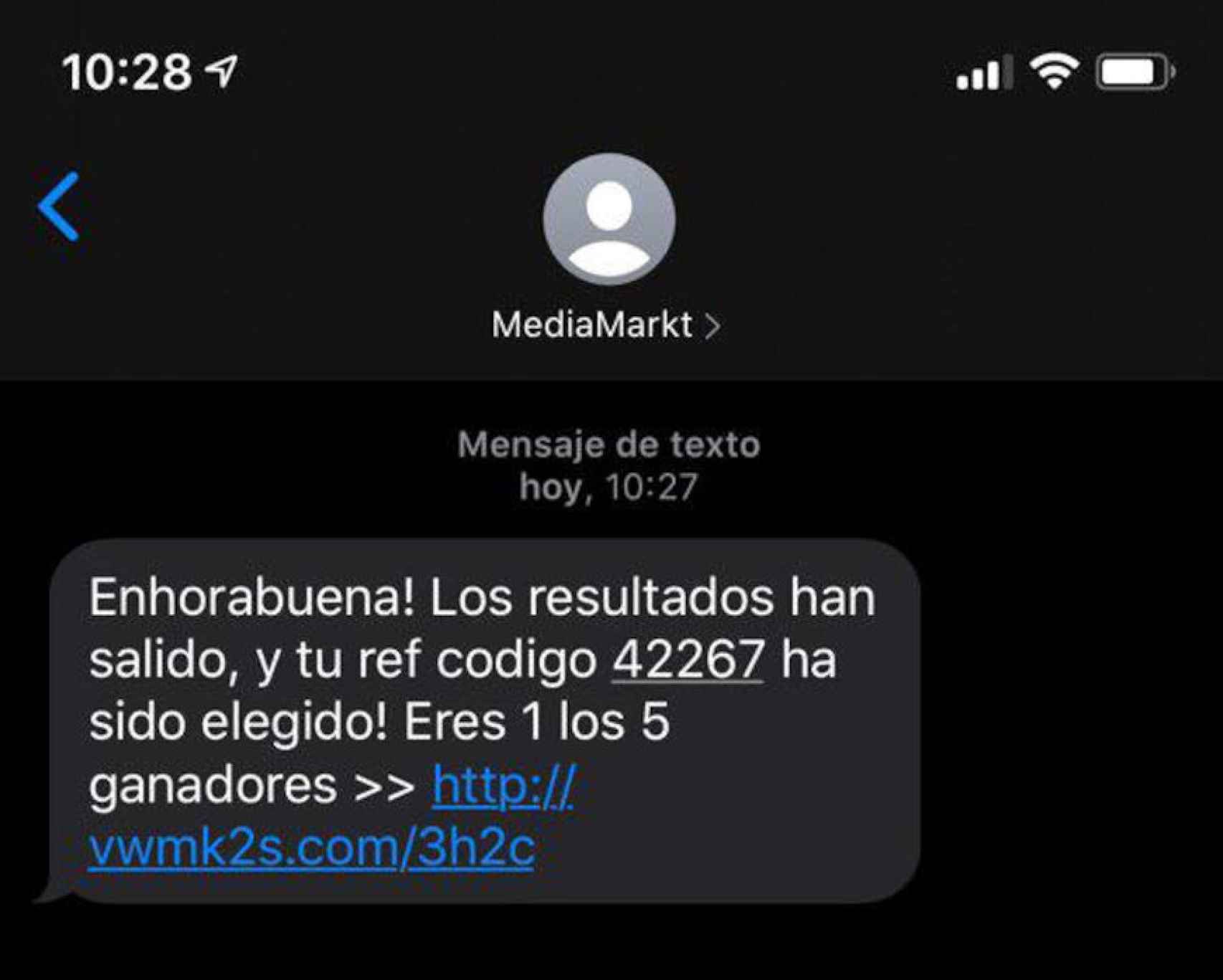 ilegal semanal De este modo Cuidado con el SMS falso de MediaMarkt: un nuevo fraude se extiende