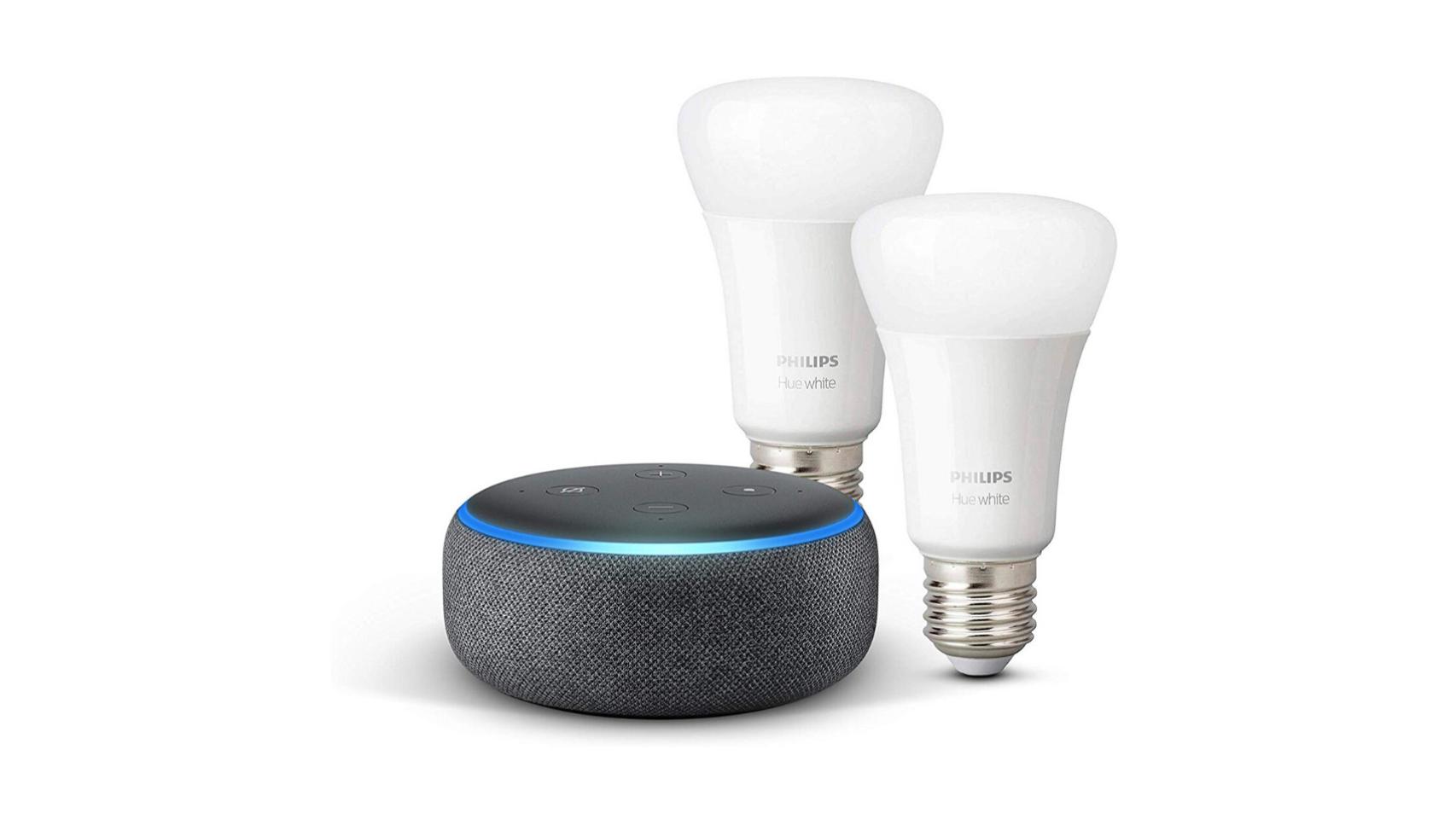 Echo Dot y bombillas Philips