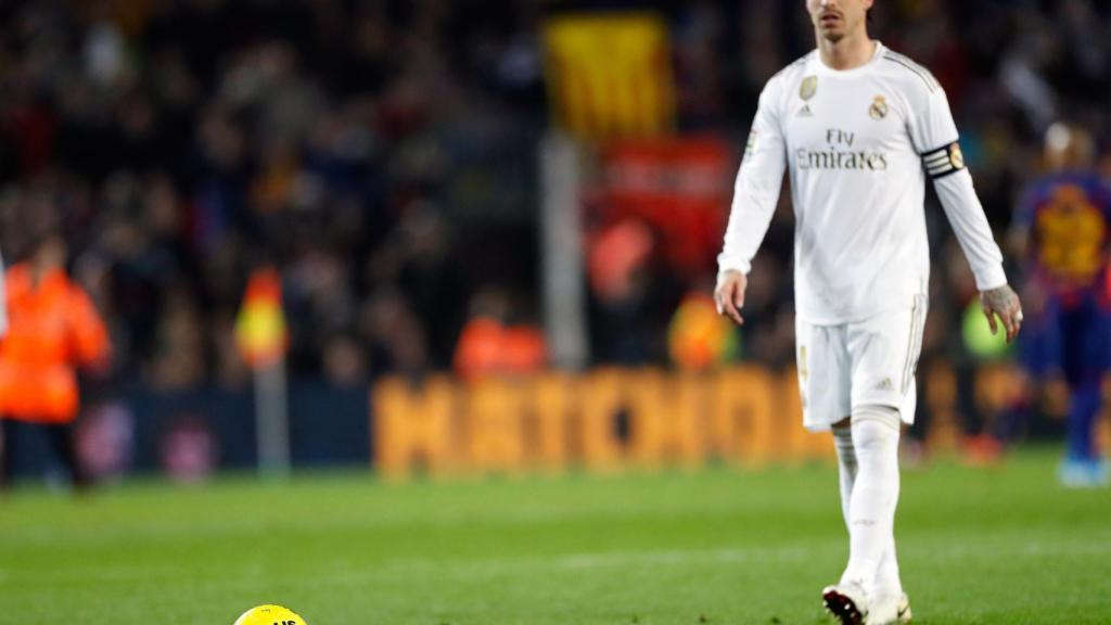 Sergio Ramos en El Clásico