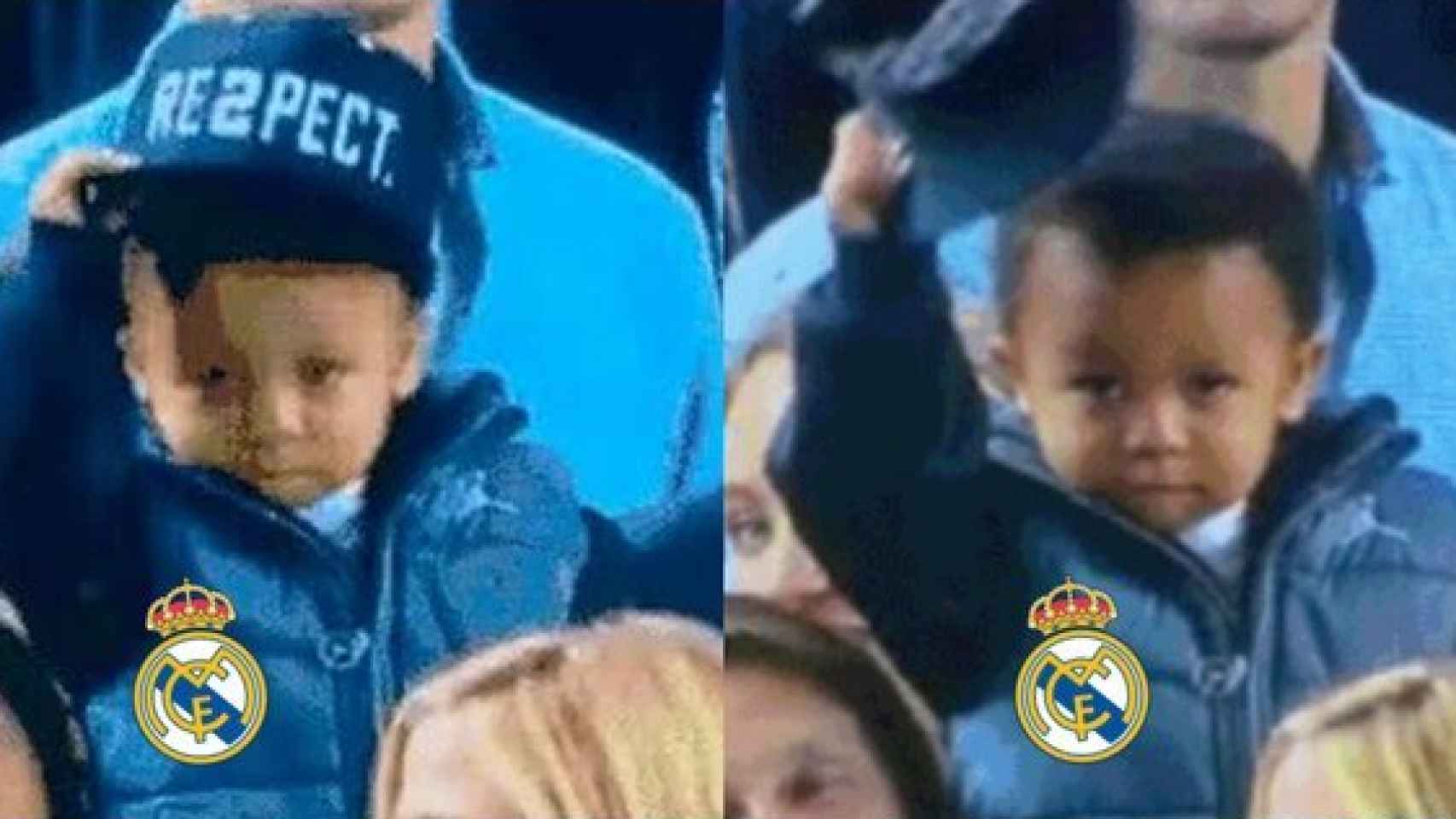 Meme de El Clásico entre Barcelona y Real Madrid